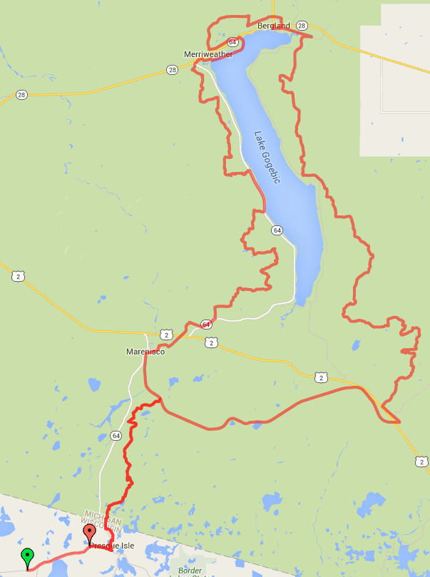Snowmobiling Presque Isle WI to Bergland, MI Watersmeet MI to Marenisco MI « Snowmobile Trail