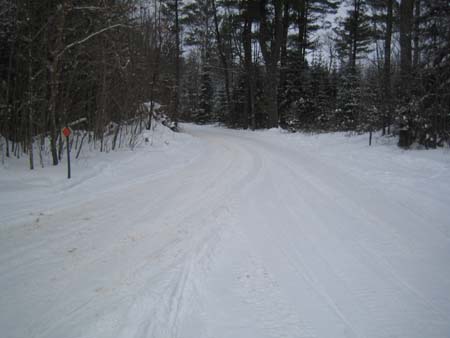 Perfect snowmobile trail