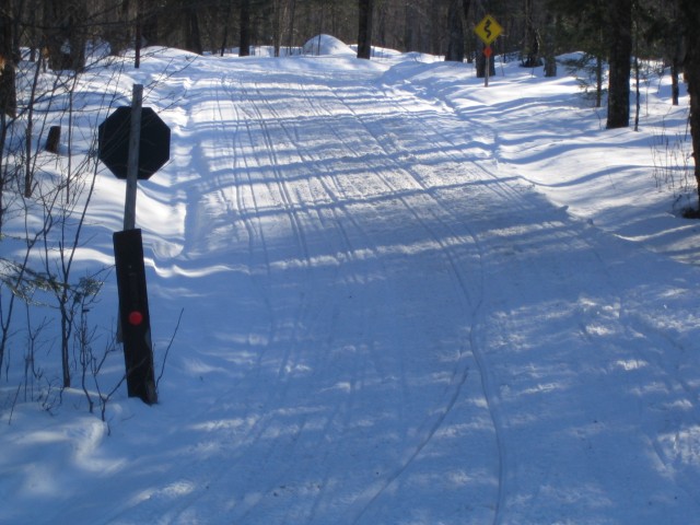 Smooth Snowmobile Trail