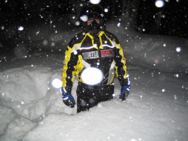 Waist deep powder