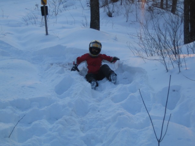 Jills first snow snake!