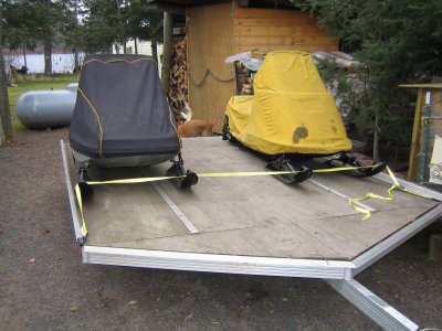 Picture of Ski Doo Snowmobiles Elan Citation and Aluminum Trailer