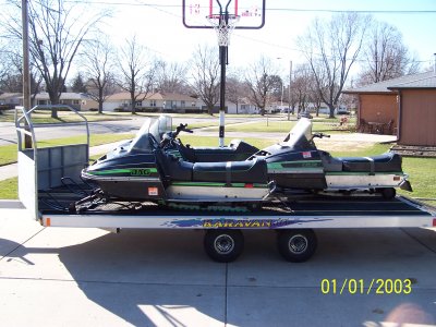 Picture of 3 ARCTIC SLEDS & TRAILER