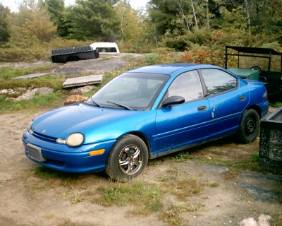 Picture of traden dodge neon for snowmobile